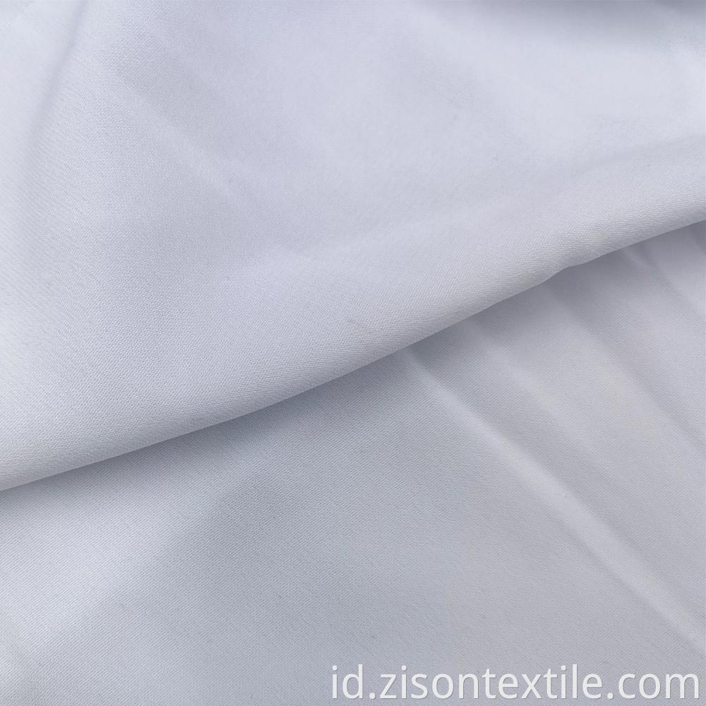 White Woven Polyester Women Fabric